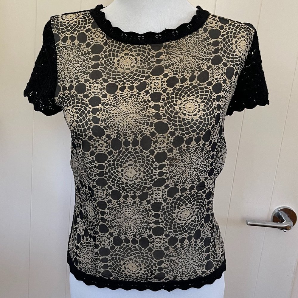 Moschino wool and silk top, size small